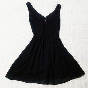 Kenzo Jean's Black dress with mesh back S
